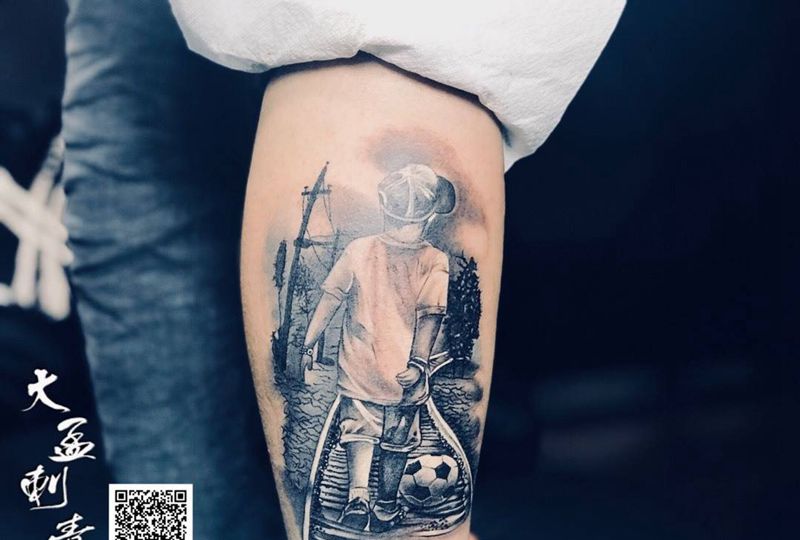 童年的回忆纹身图片_成品纹身图案