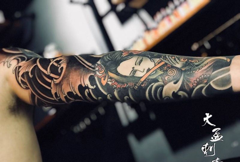 修改花臂纹身图片_成品纹身图案