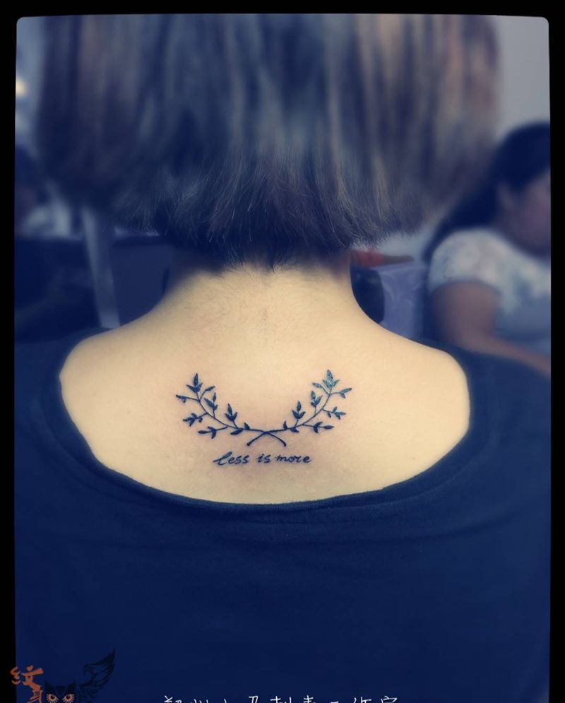 小清新纹身图片_成品清新植物纹身图案