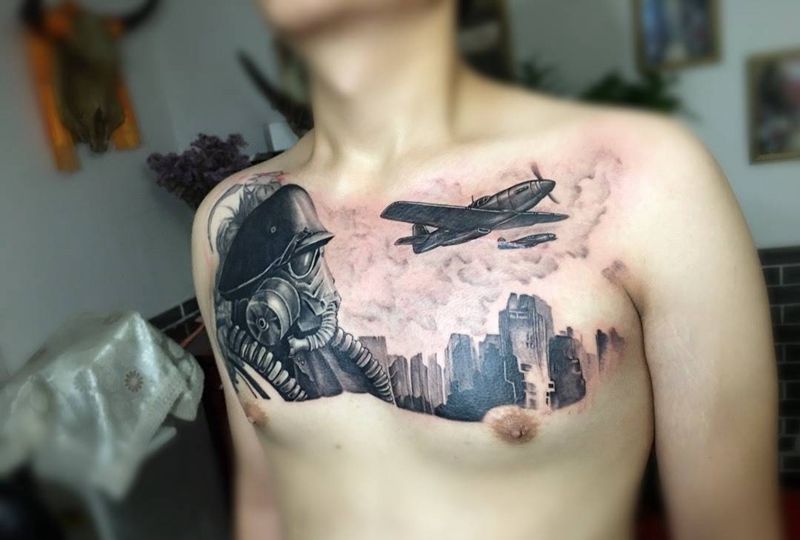 帅锅还是被我征服了[呲牙][呲牙]，还差一次就可以收工了。纹身图片