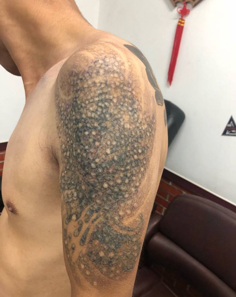 传统半甲纹身图片