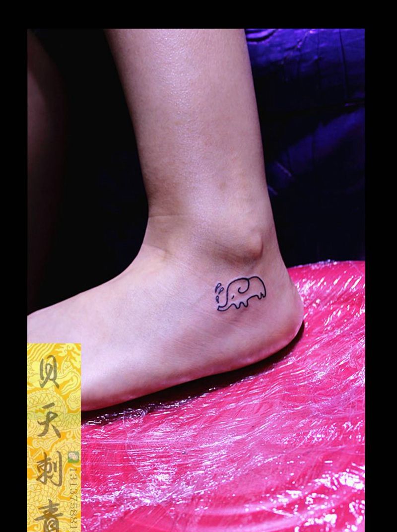 小象纹身图片