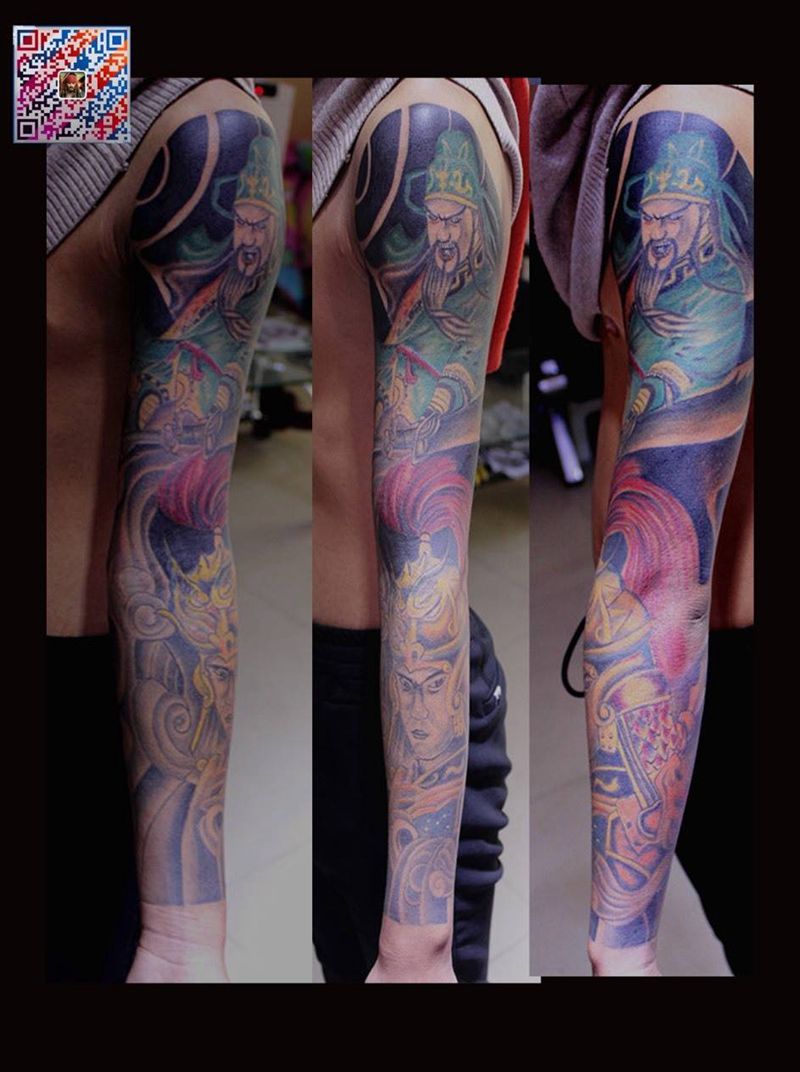 关公赵云纹身图片