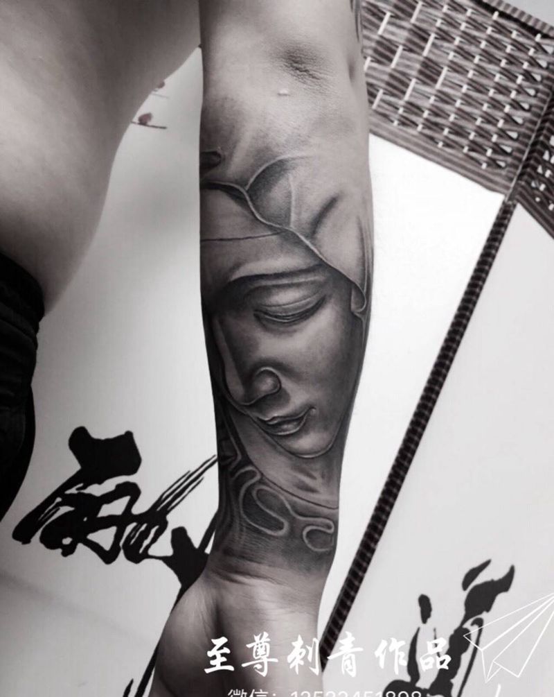 圣母玛利亚纹身图片