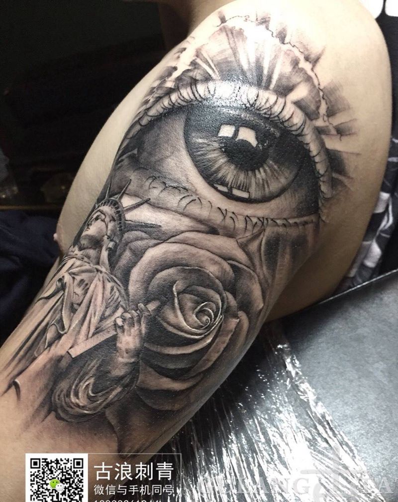 自由女神纹身图片