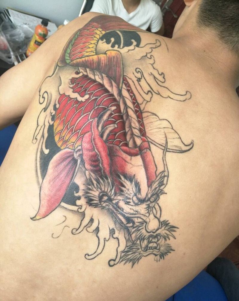 龙鱼未完待续纹身图片