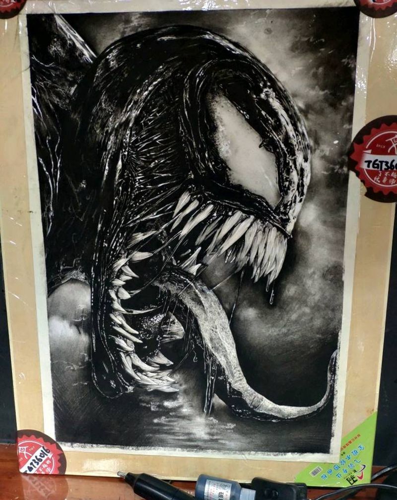 毒液。纹身图片