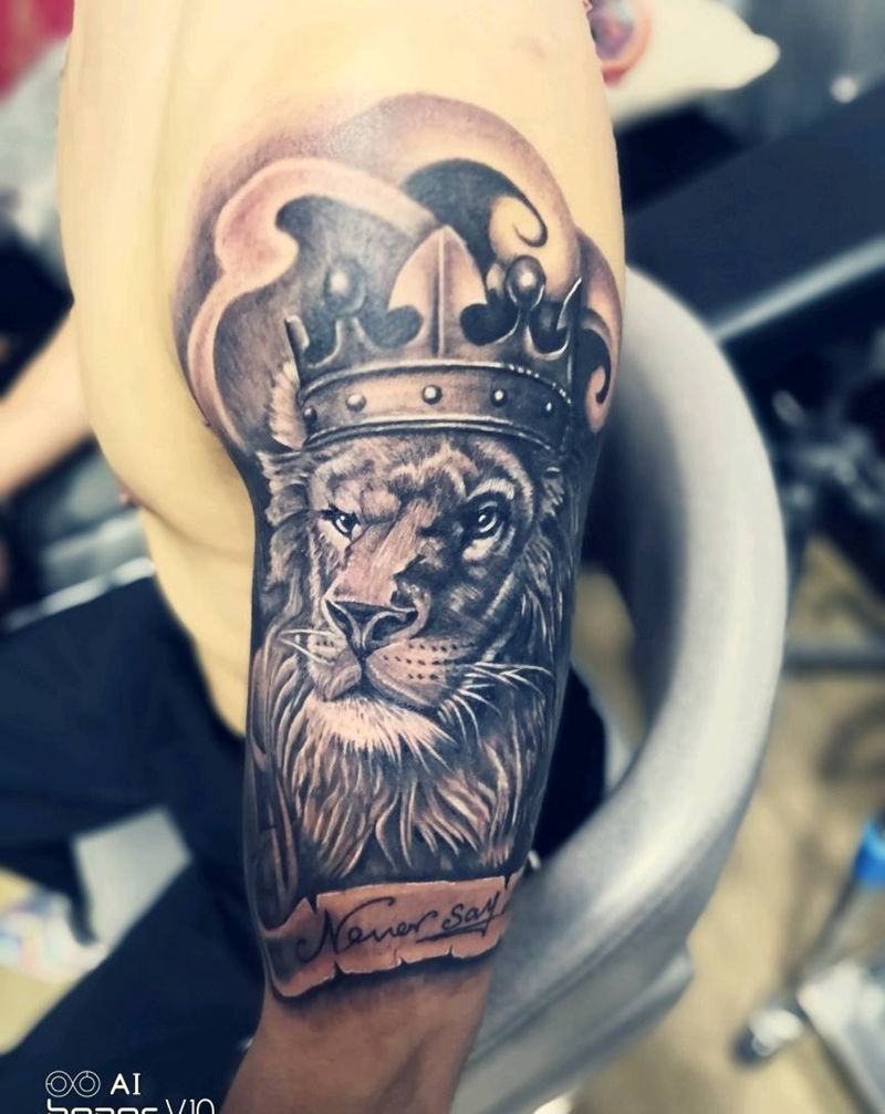 狮子纹身图片