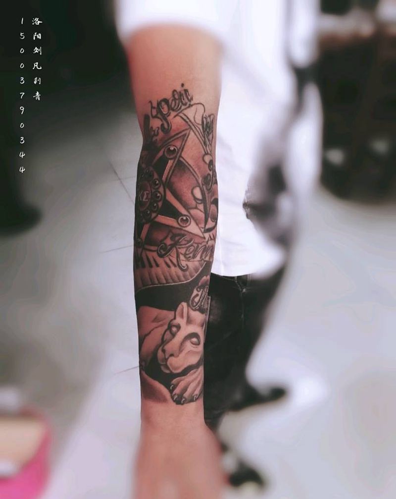 欧美图案纹身图片