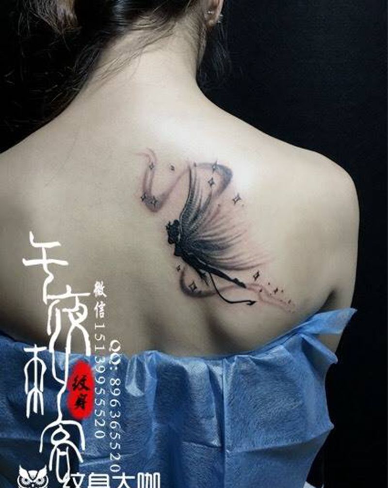天使纹身图片