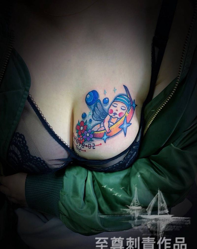 宝贝纹身图片_New School纹身图案