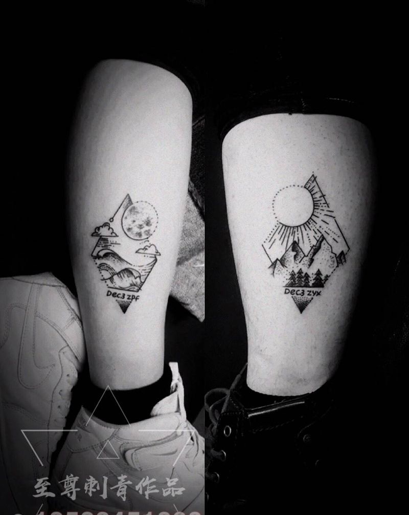 山盟海誓纹身图片