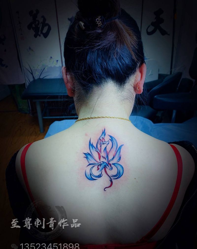 九尾狐纹身图片