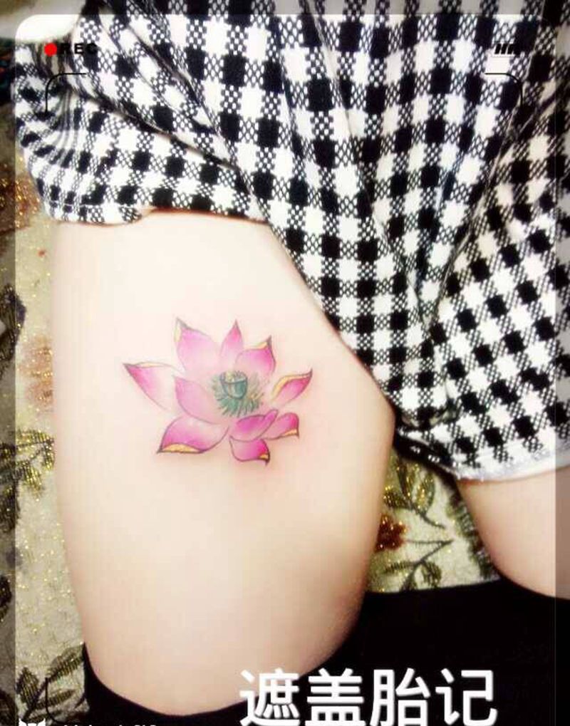 唯美的花纹身图片