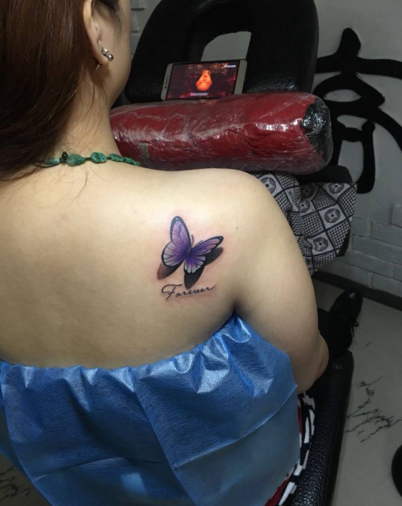 蝴蝶纹身图片