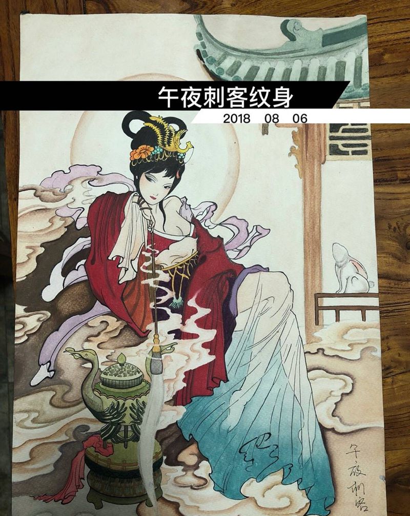 近期学员的作品展示，[呲牙][呲牙]纹身图片_颈部手部新传统纹身图案