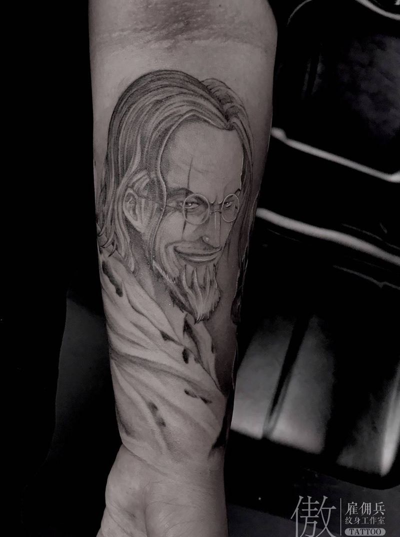 冥王雷利纹身图片_手臂海贼王雷利纹身图案