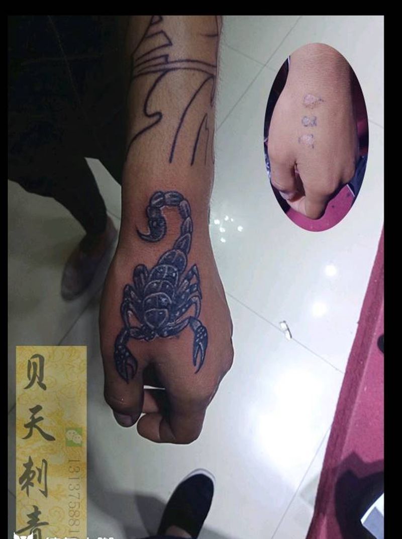 蝎子纹身图片