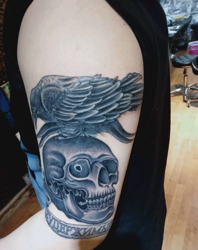 敢死队，修改纹身图片_肩部纹身图案