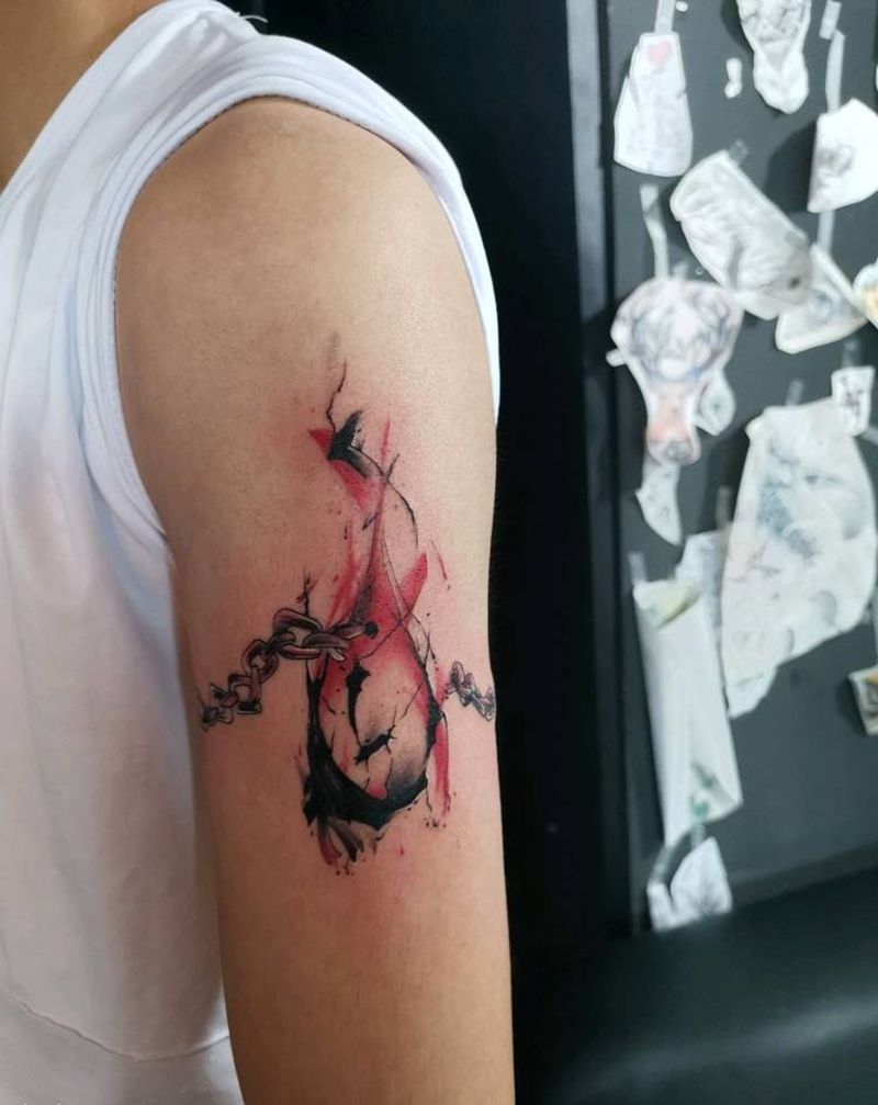 水墨,纹身图片_水墨纹身图案