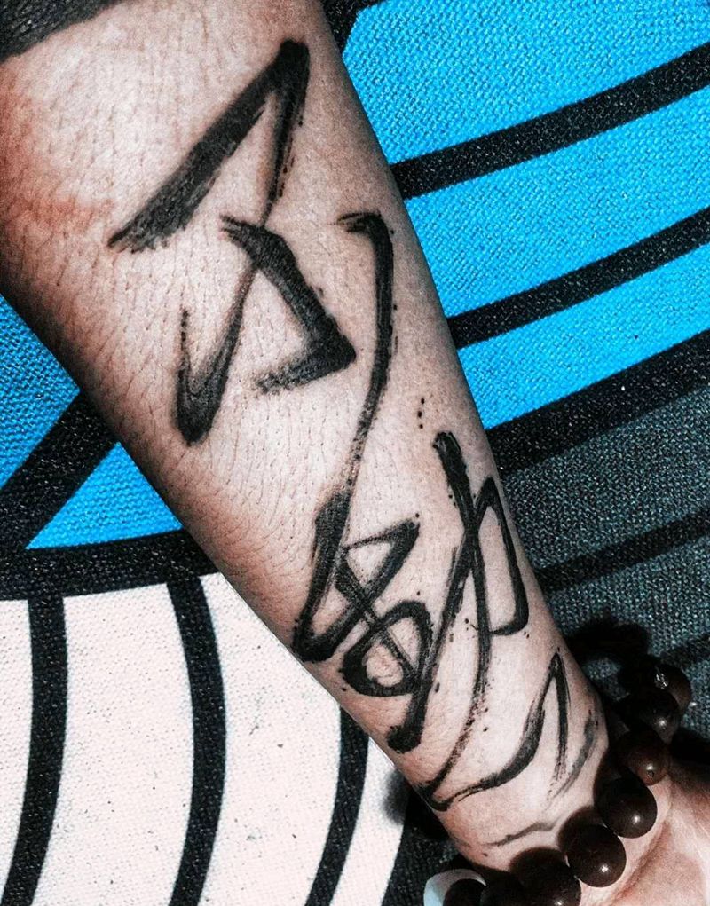 不动心纹身图片