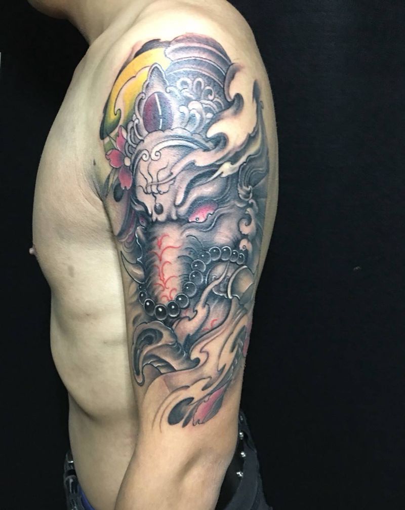 象神，八小时完成纹身图片