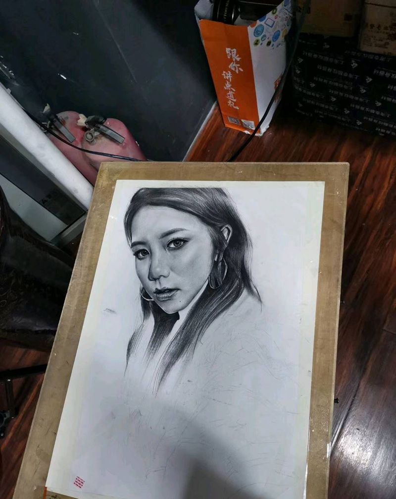 肖像手稿纹身图片_欧美写实纹身图案