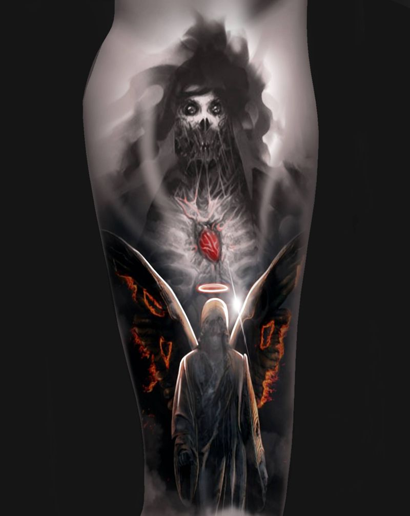 欧美手稿设计纹身图片_欧美写实纹身图案