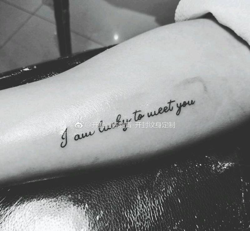 英文纹身图片_手臂手部花体字英文原创纹身图案