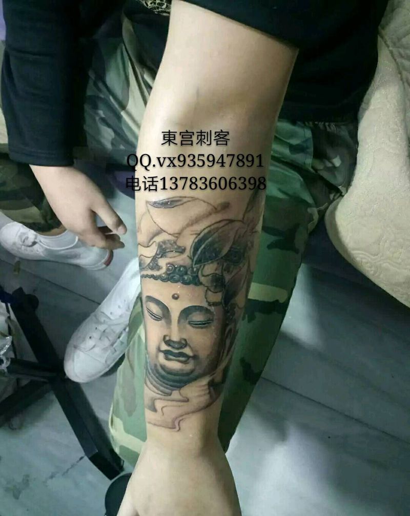 佛头纹身图片