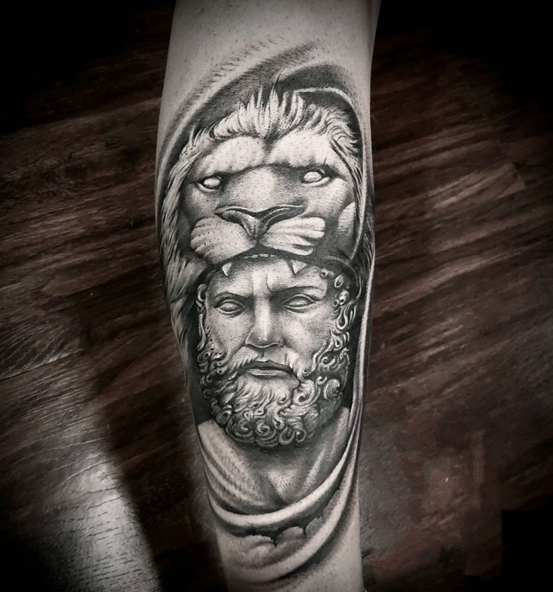 欧美人物纹身图片_欧美写实纹身图案