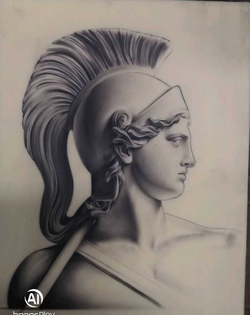 石膏像纹身图片_石膏纹身图案