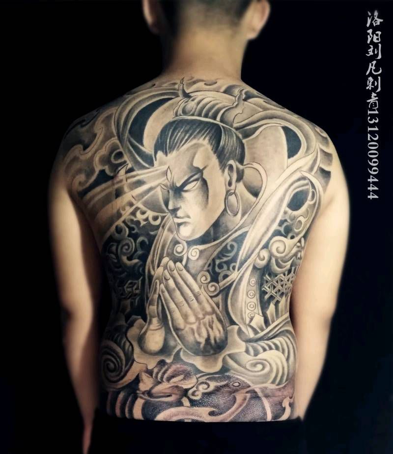 二郎神纹身图片