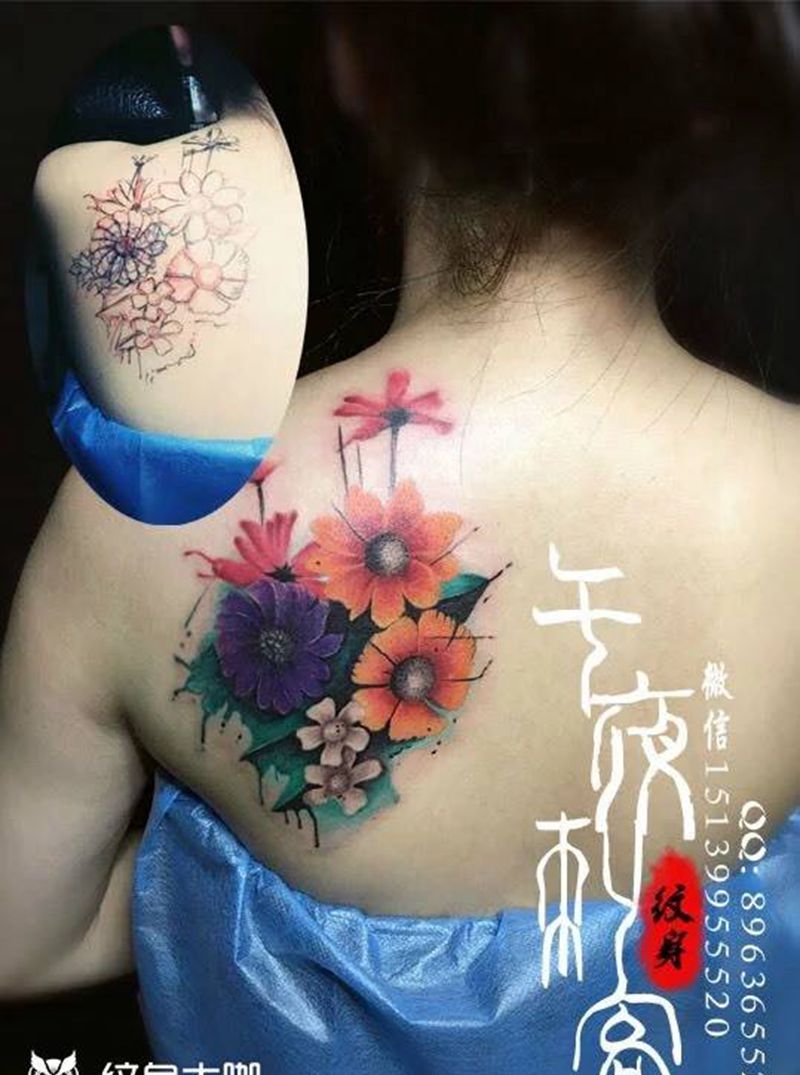 摭盖纹身图片