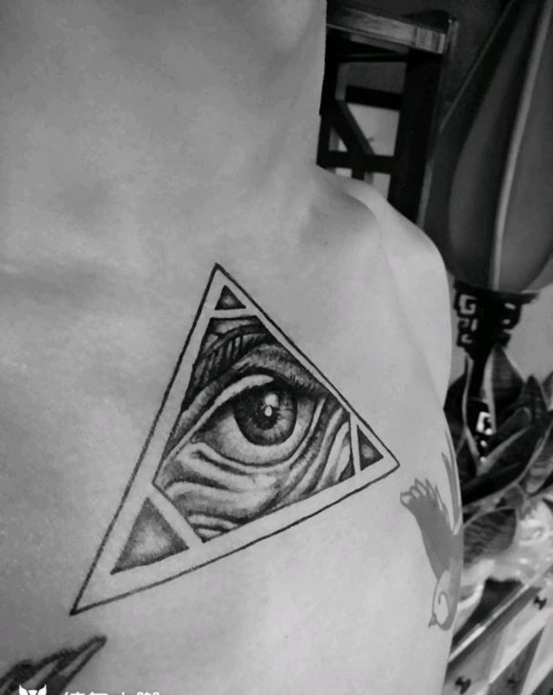 全视之眼纹身图片