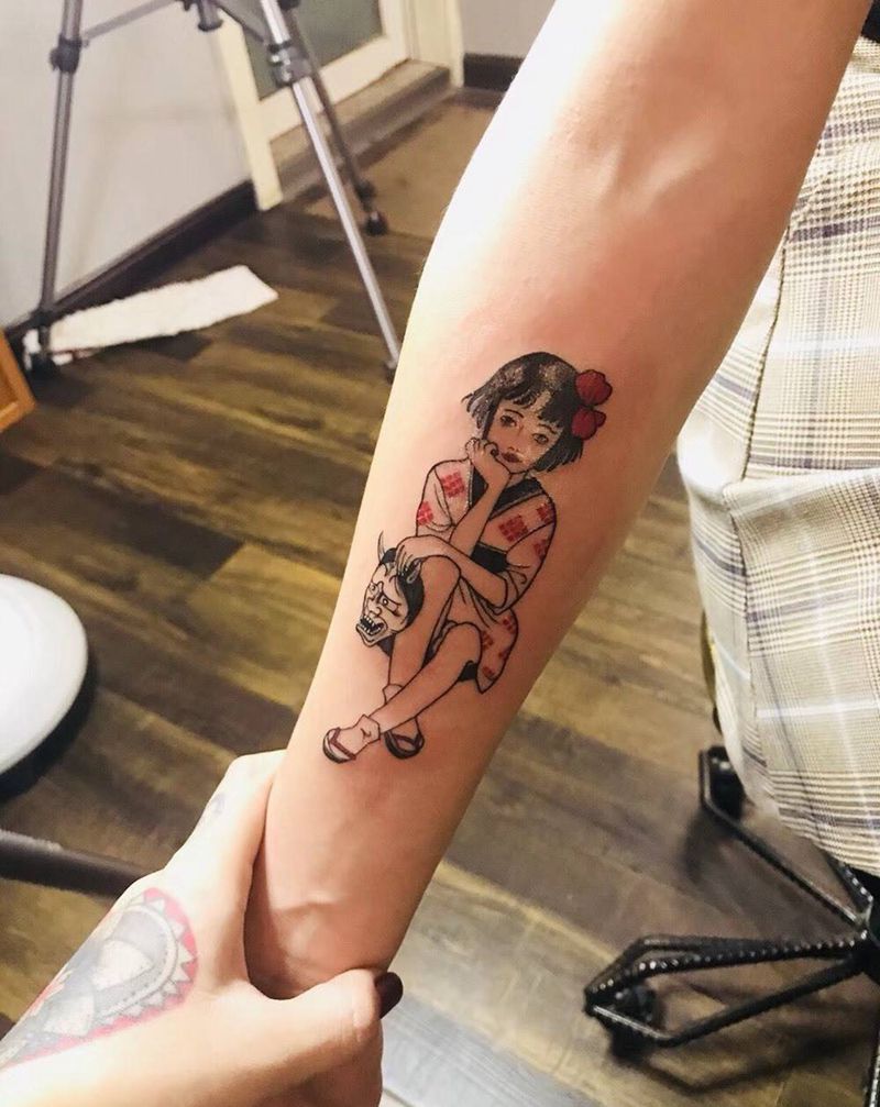 小图纹身图片_肩部手臂Old SchoolNew School清新纹身图案