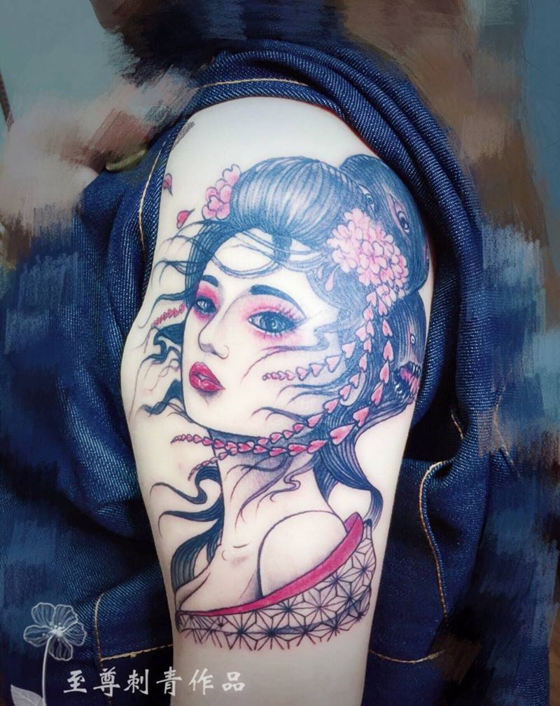 川上富江纹身图片