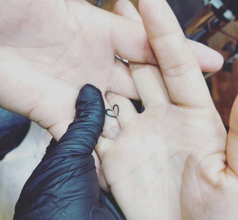 爱的拼图纹身图片