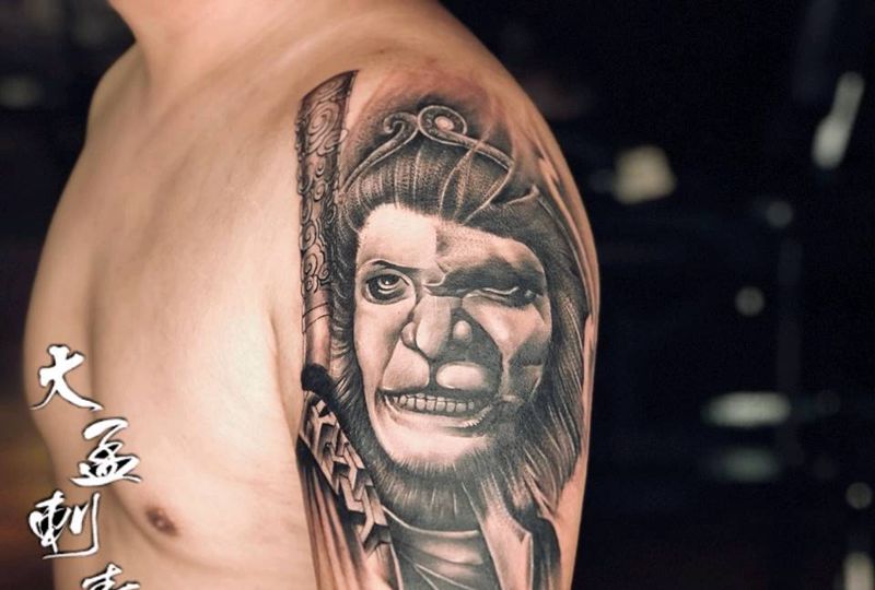 悟空。纹身图片