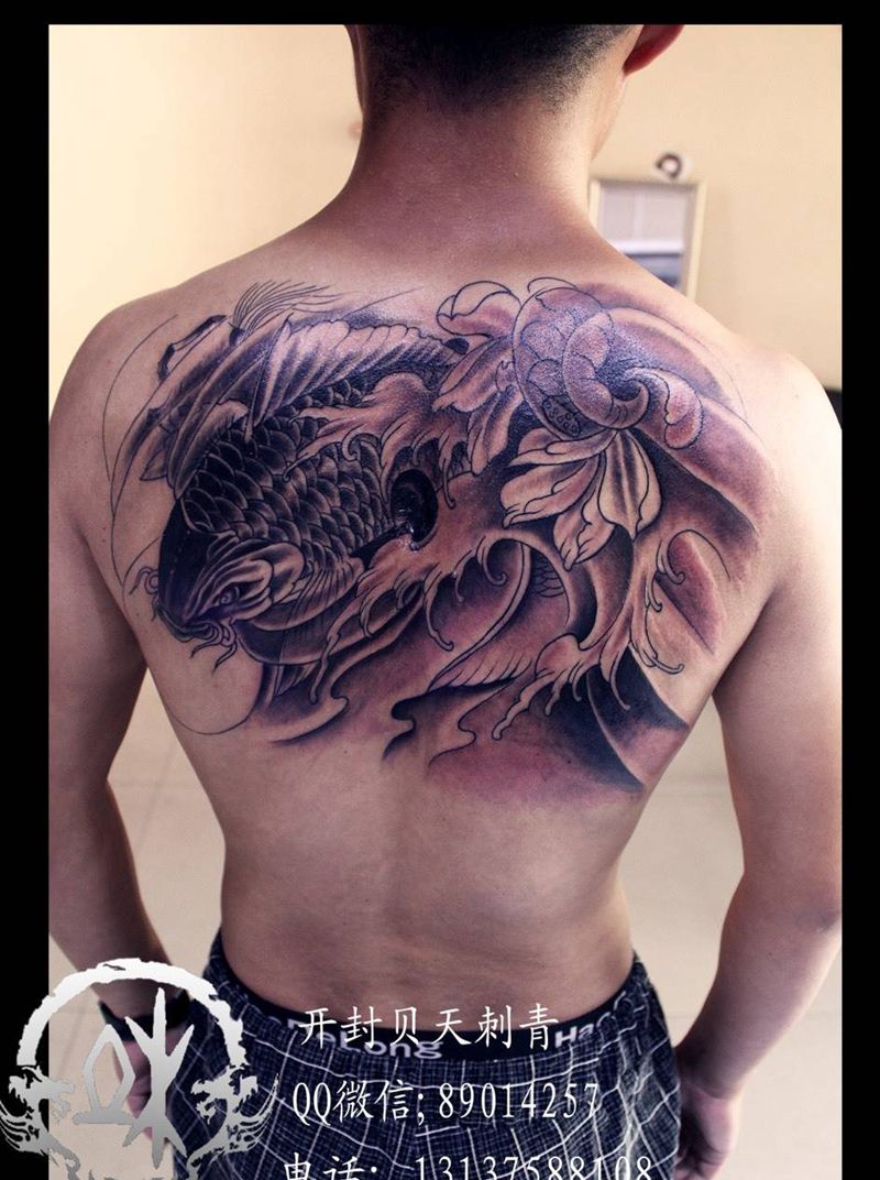 鲤鱼纹身图片