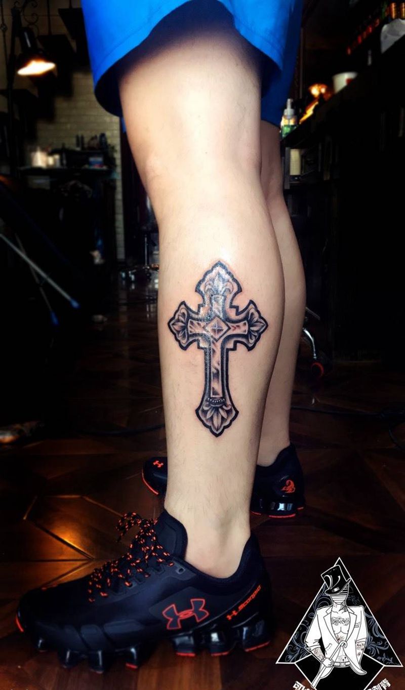十字纹身图片