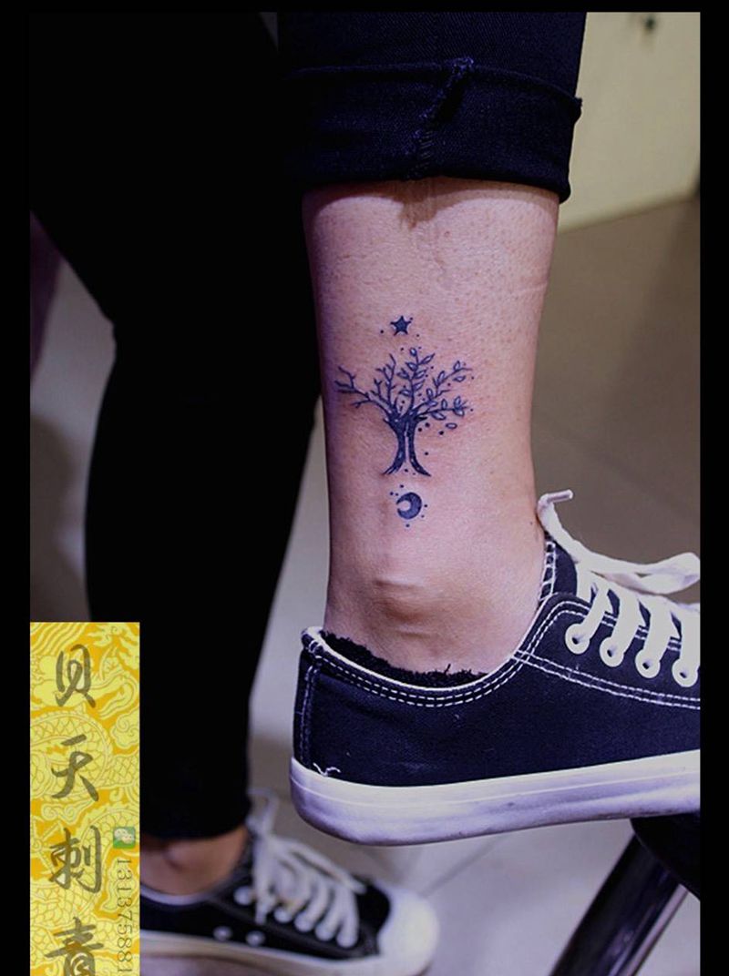 小树纹身图片