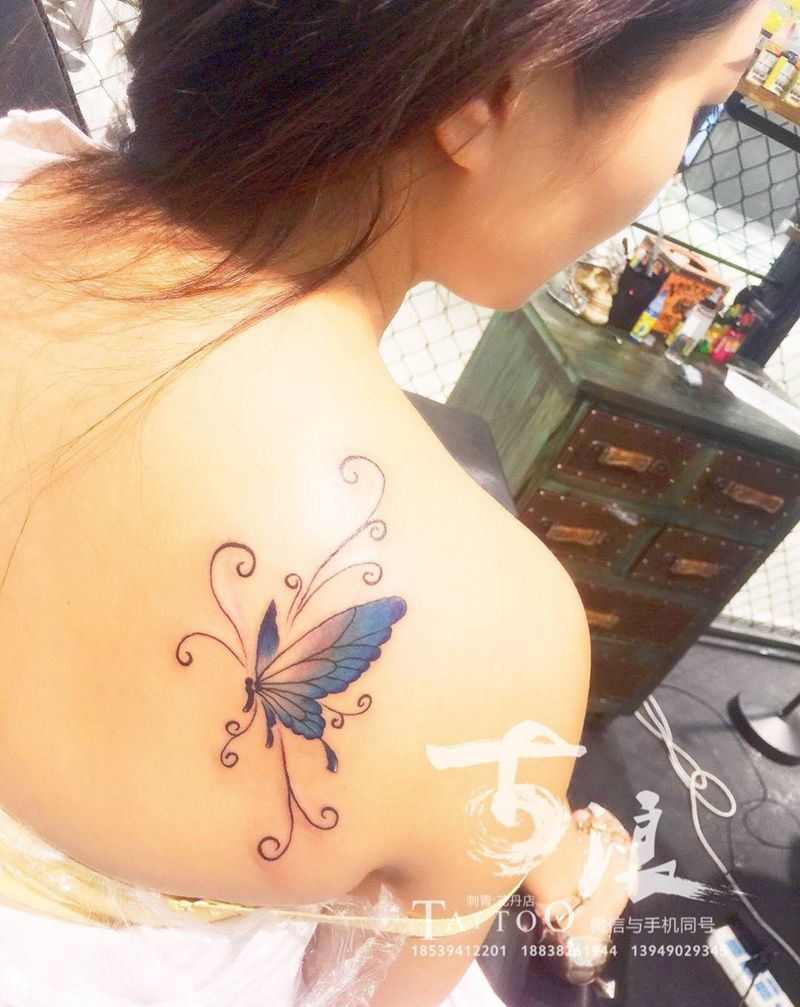 蝴蝶纹身图片