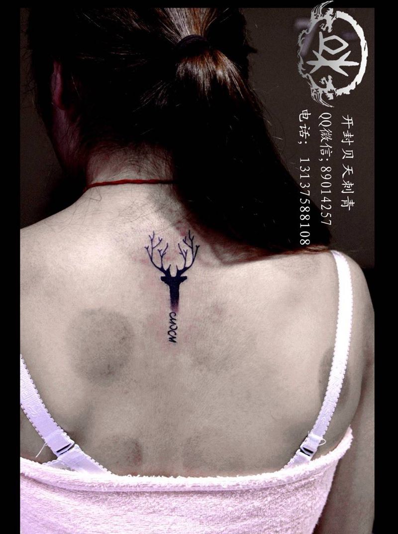 麋鹿纹身图片