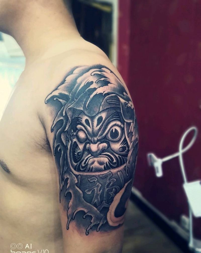 达摩蛋纹身图片