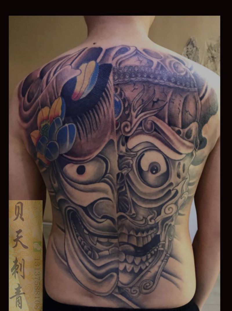 般若嘎巴拉纹身图片