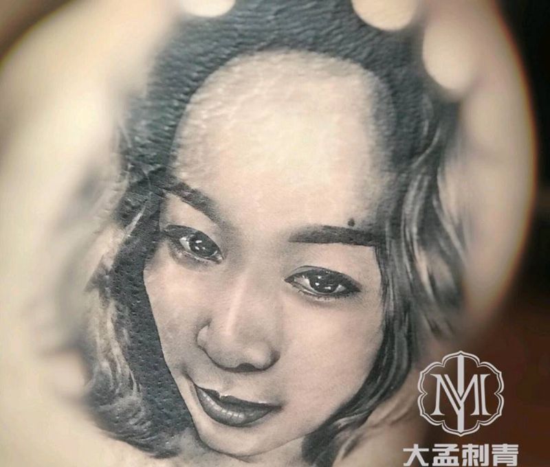 肖像人物。纹身图片_欧美写实纹身图案