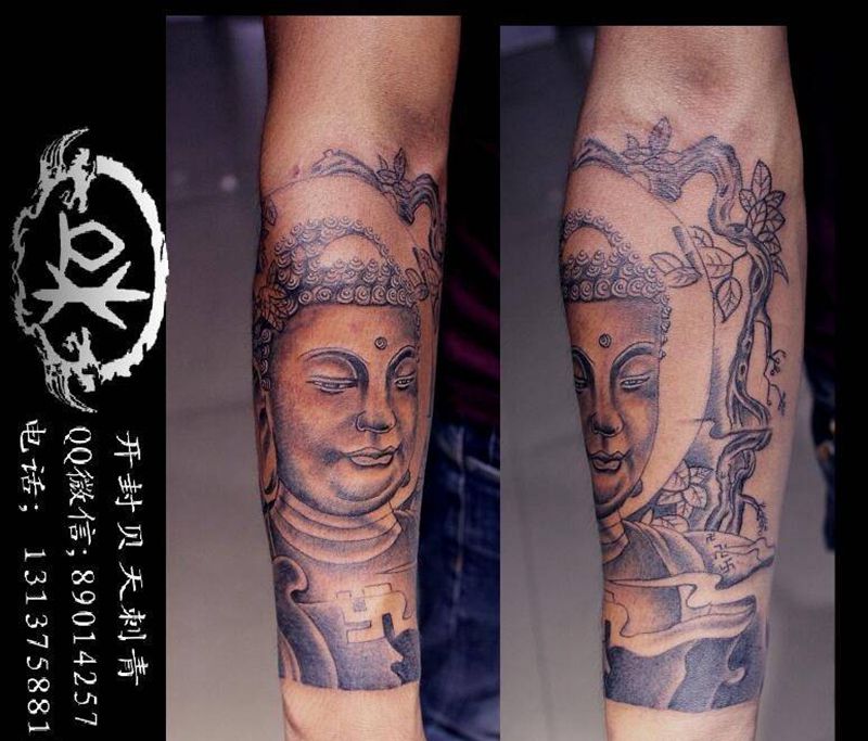 佛纹身图片