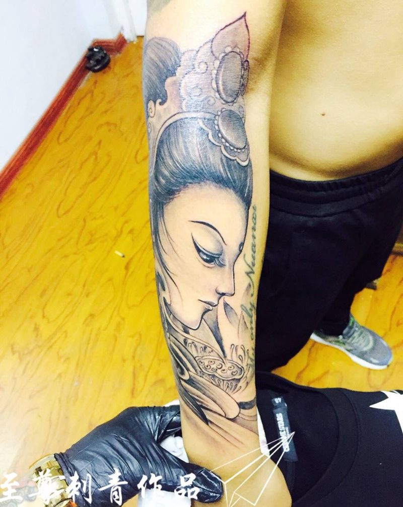 西域公主纹身图片