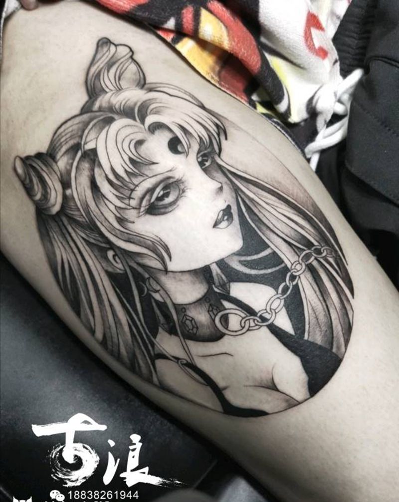 美少女纹身图片